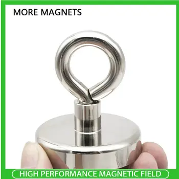 1/2/3/5PCS D8-D60 Jak Magnet, Kuka Magnet za Pretraživanje Magnet Jaki Неодимовый Spašavanja Magnet duboke vode Ribolov Pojam Magnet
