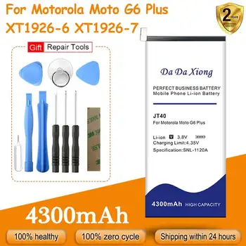 100% Original Novi Baterija 4300 mah JT40 za Motorola Moto G6 Plus XT1926-6 XT1926-7 Poslati Popratni alat