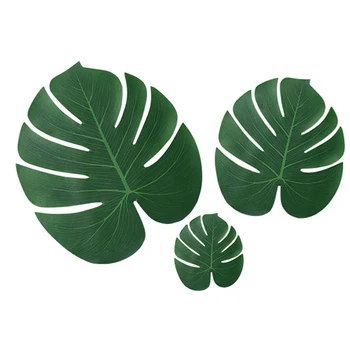 12 kom. Umjetni Tropske Palme Listovi za Havajski Ljeta Luau Džungla Večernje Uređenje Vjenčanje College Board Track Ubrus List