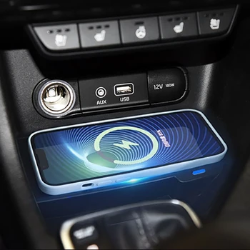 15 W Auto bežični punjač QI brzi punjač za telefon punjenje poklopac okrugli držač za KIA KX5 Sportage 2016-2020 pribor