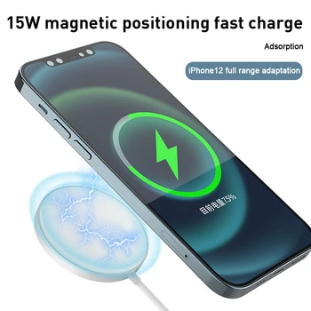 15 W Qi Magnetsko Bežični Punjač Za iPhone 12 11 Pro Max Mini XS 8 PD Brzo Punjenje je Kućište za Telefon Samsung Xiaomi Huawei