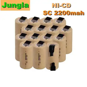 2-20 kom Odvijač Električna Bušilica SC Baterije 1,2 2200 mah Sub C Ni-Cd baterija baterija baterija baterija Baterija S Kartice električni alati NiCd SUBC Ćelije