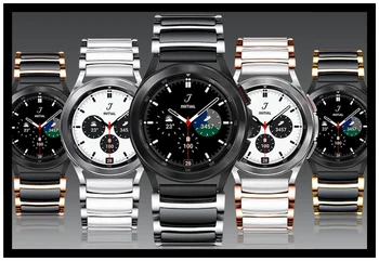 20 mm Keramičke + Metalni Remen Za Samsung Galaxy watch 5 4 40 mm 44 mm Luksuzni Narukvica za Galaxy Watch 4 Classic 42 mm 46 mm Correa
