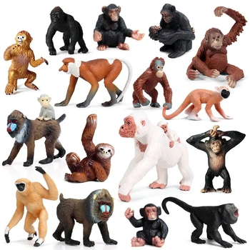 2021 Simulacija Dječje Kognitivne Razvojne Igračke Divlje Životinje Majmun-Orangutani Su Majmuni Pokretne Lutke Dječje Zbirka Igračaka Pokloni