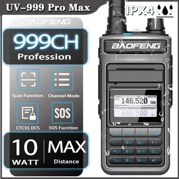 2022 Baofeng UV-999 ProMax 10 W Najudaljeniji prijenosni radio Dvofrekvencijska Prijenosni CB Drugi FM Primopredajnik Dvosmjerni radio UV5R UV13