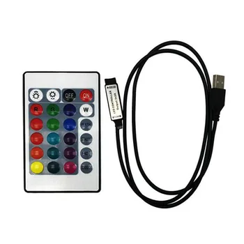 24 USB Ključ RGB led kontroler 5-24 IC-daljinski upravljač RGB led daljinski upravljač, 4 Pin Odnosi na 2835 5050 3528 RGB trake svjetla