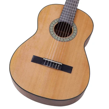 36 cm lijeva klasična gitara prirodni laminiran smreka top сапеле stražnji dio 6 gudački u punoj veličini dizajn klasična gitara