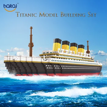 3800 kom. Ogromne Blokove 3D Minijaturne Gradivni Blokovi Veliki Model Cruise Liner DIY Gradivni Blokovi Dječje Igračke