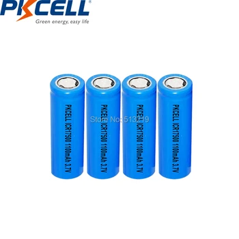 4 kom. PKCELL litijske baterije ICR 17500 3,7 U Litij-ion punjiva baterija batteri Za Led Svjetiljke Baklji