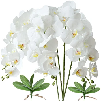 4kom Umjetnog Cvijeća Orhideja Leptir Lažni Biljke Cvijeće Orhideje Matične Biljke za Dom Svadbeni Nakit
