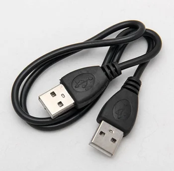 50 cm Potpuno Bakar Kvalitetan produžni kabel, USB 2.0, od čovjeka do čovjeka Crni Kabel Povezuje USB Type A od čovjeka do čovjeka