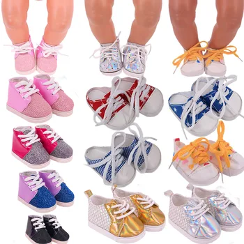 7 cm, Mini-Lutkarska Cipele, Tkiva Cipele, Tenisice, Casual Cipele, Lutkarska Odjeća, Pribor Za lutke 18 cm Ili 43 cm, Igračke Za djevojčice Naše generacije