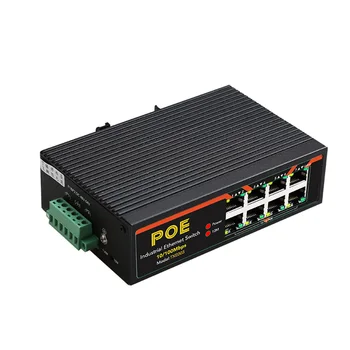 8 Portova, Industrijsku Fast Ethernet Switch 10/100 Mbit/s POE Adapter Prekidač za DIN Šinu Vrsta Mreže: Lan RJ45