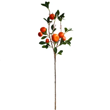87 cm, Umjetno Voće Narančaste Grane Umjetne Biljke Voće Stabla Grana Кумквата Lažni Cvijet Za Doma Dnevni boravak Vrt Zeleni Dekor
