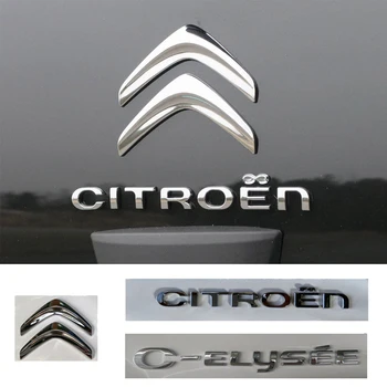 ABS Auto Ikone Stražnjeg Prtljažnika, Naljepnica na Rep za Logo Citroen C-ELYSEE 2008-2018, Amblem, 3D Naljepnica, Pribor za Modifikaciju Automobila