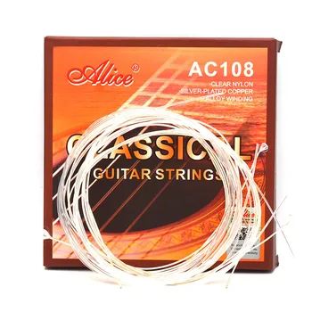 Alice AC108-N Žice Za Klasičnu Gitaru, Najlon Posrebreni Bakar Pribor Glazbenih Instrumenata Dijelovi