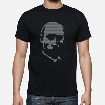 Ascii Predsjednik Rusije Muška Majica Kratkih Rukava Svakodnevne Majice od 100% Pamuka Veličine S-3XL