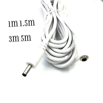 Bijela Produžni kabel za napajanje dc 5 v istosmjerne struje DC3.5 *1.35 Od ozljeda na штекеру Power Pord 1 m/1.5/3/ 5 m 22AWG