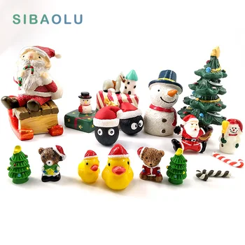 Božićni Snjegović minijaturnih Figurica ukras kuće vilinski vrt crtani životinje kip bonsai uređenja tar zanat poklon igračka