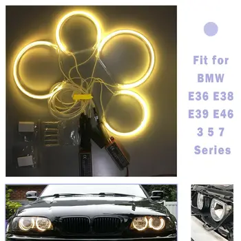 CCFL Angel Eye Halo Light Prsten Pogodan za BMW E46 E38 E39 E36 Žuta