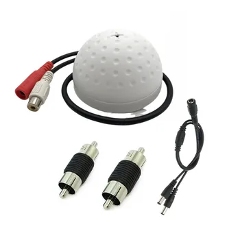 CCTV Soundbox Mikrofon Audio Zvuk DC od 1 do 2 Stazni Razdjelnik Napajanja Kabel RCA Utikač na Штекерному Priključak Nadzor Kamere za video Nadzor