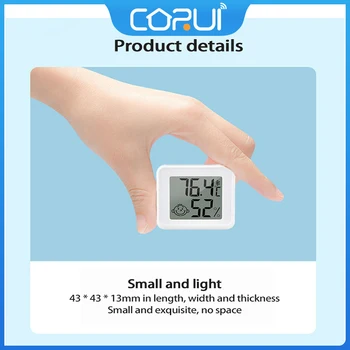 CoRui Smart BLE Термогигрометр za prostor Digitalni Термогигрометр Celzija/F Emocionalna temperatura I vlažnost