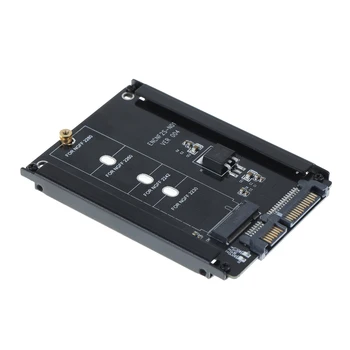 Crna Metalno kućište CY B + M Priključak 2 M. 2 NGFF (SATA) SSD do 2,5 SATA Adapter za statičkog diska 2230/2242/2260/2280 mm m2