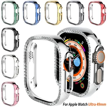 Diamond Torbica Za Apple Watch Ultra Case 49 mm 44 40 38 42 mm Zaštitna folija za ekran iWatch Series 3 4 5 6 SE 7 8 45 mm 41 mm