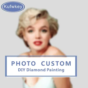 DIY Diamond Vez Fotografija na red 5D Privatna privatna Diamond Slikarstvo Vez Križ 3D Diamond Mozaik Ukras, Božić
