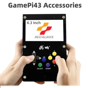 Dodatna oprema za Prijenosne igraće konzole Malina Pi GamePi43 s 4,3-inčni IPS zaslon LCD na bazi Malina Pi 4 3B + 3