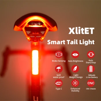 ENFITNIX XlitET Cubelite2 Xlite100 Biciklistička Kočnica Stražnja svjetla Biciklizam je Pametan Osjetljiva dugo Svjetlo MTB Cestovni Bicikl sjedište post Pin Zaštitna Lampa