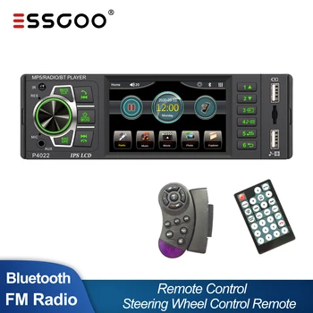 ESSGOO 1 Din Stereo Auto Radio 3,8 Inča MP5 Media Player Podrška za Telefonske usluge ISO USB AUX FM BT daljinski Upravljač točak Upravljača
