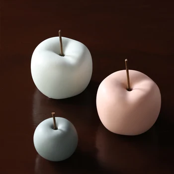 Europa je Keramički jabuka home dekor umjetnost i obrt ukras vilinski vrt voće minijaturne figure darove seljački uređenje sobe