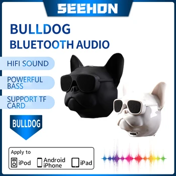 Francuski Buldog Bluetooth Zvučnik i Subwoofer Audio Stereo Bežični Štene Mini je Sladak Poklon Glasno Govornik je Kompatibilan sa TF Kartica