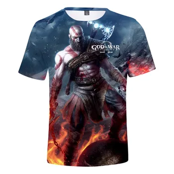 Funky Cool Topla rasprodaja, majica sa po cijeloj površini 3D igre God of War, Ženske/Muške Popularne Zabavne Majice, Proljeće-ljeto Majice Veličine Plus, Vrhovima Unisex