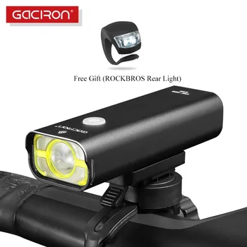 GACIRON Biciklistička Prednje Svjetlo 800 Lumena USB Punjiva Vodootporan Biciklistička Svjetiljku 5 Načina otporna na visoke Zaštita Led Žarulja