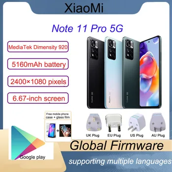 Globalna verzija Xiaomi smartphone Redmi Note 11 Pro 5G 120W s visokim sjajem 920 120 Hz AMOLED 108 MP