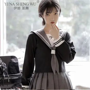 Godišnja Japanska, Korejska Verzija JK Nabrane Suknje Slatka Mini Suknja Ženska Uniforma JK Student odgovara Za Косплея Japanski Odijelo Mornar