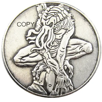 HB (144) Američki Skitnica Morgan Dolar lubanju zombija kostur Posrebreni Kopije Kovanica
