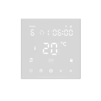 HY607WE Wifi Termostat Zaslon Osjetljiv na dodir Grijač Regulator Temperature Radi Za Električno Podno Grijanje Vode