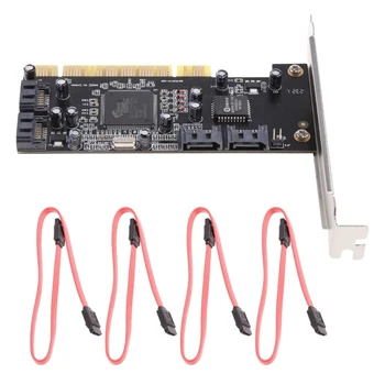 Interni PCI Sata Raid Kontroler Kartica za Proširenje PCI do 4 Sata Portova Adapter je Pretvarač za Desktop PC Podrška HDD SSD