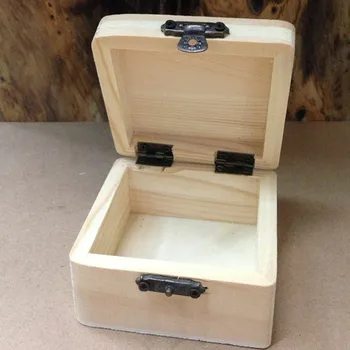 Jednostavna Prirodna Drvena Ambalaža Kutija Za Skladištenje Trupaca Ručni Rad Glatka Površina Poklon Kutija Višenamjenski Drveni Držač Za Prstenova Ewelry Boxe