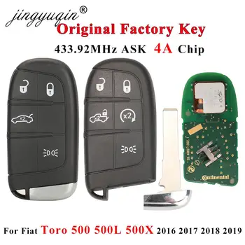 jingyuqin Originalna Tvornička gumb 5 za Fiat Toro 500 500L 500X 2016 + OEM Pametan Daljinski Privjesak sa Automatskom Kontrolom 433 Mhz 4A Čip SIP22
