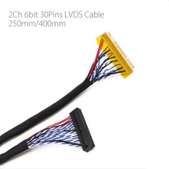 Kabel LVDS FIX-30P-S6 30pin Dvostruki 2-kanalni 6-bitni Dual 6-bitni LCD zaslon s ekrana Kabliranje linija