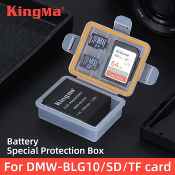 KingMa Baterija Plastični Poklopac Držač Baterije Kutija Za Pohranu za Kamere Panasonic BLG10 Baterija Lumix DMC-GF3 GF6 GX7 GX85