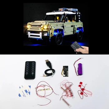 Komplet led svjetla za 42110 Technic serije Defender Model automobila Set igračaka 