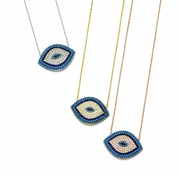 kvalitetna moda turski whammy mikro utrti laboratorij cz zlato srebrni lanac ogrlica od 925 sterling srebra
