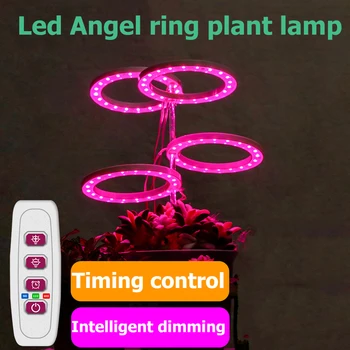 LED Lampa Za Uzgoj Cijeli Niz Fito Uzgojene Lampa Unutarnji Vrt, Staklenik USB Anđeo Prsten Rast Biljaka Sunčeva Svjetlost
