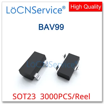 LoCNService 3000 kom. SOT23 BAV99 A7 BAV99LT1G 200mA 70 Dvostruki Serija Switch-Dioda Kineski Visoke Kvalitete
