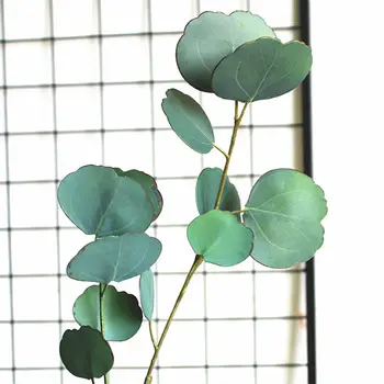 Luksuzna 3D Ispis Umjetne biljke Eukaliptusa za Božićne svadbeni nakit lažni biljke home dekor umjetno lišće